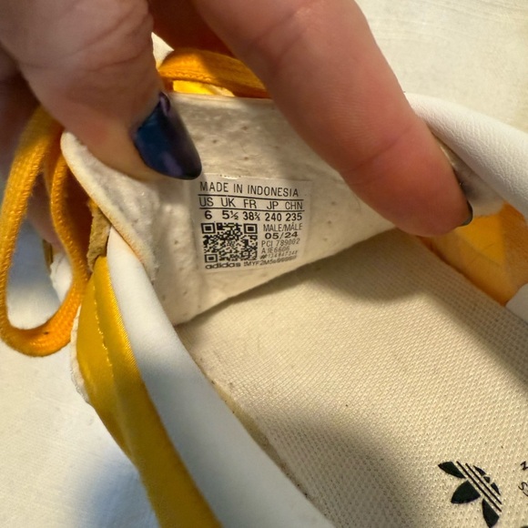 Adidas Gazelle Indoor Golden Yellow / White IE6606 men’s 6 - Picture 7 of 7